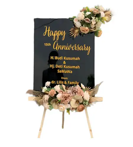 Papan Bunga Akrilik Alas Barat