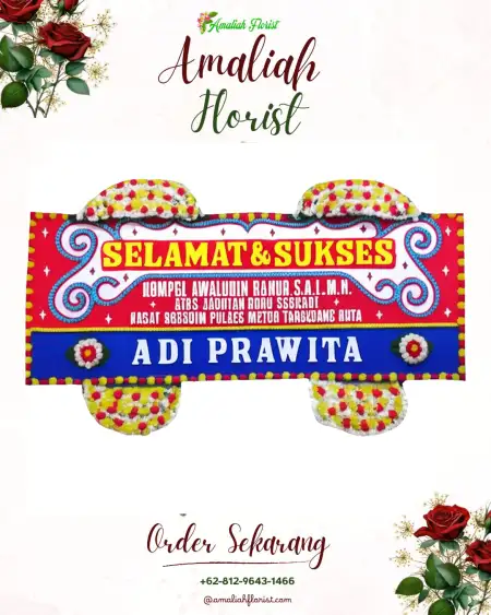 Papan Bunga Ucapan Selamat Alas Barat